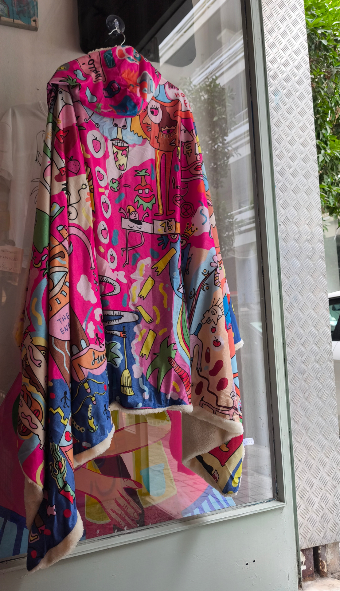 Hooded blanket Pink