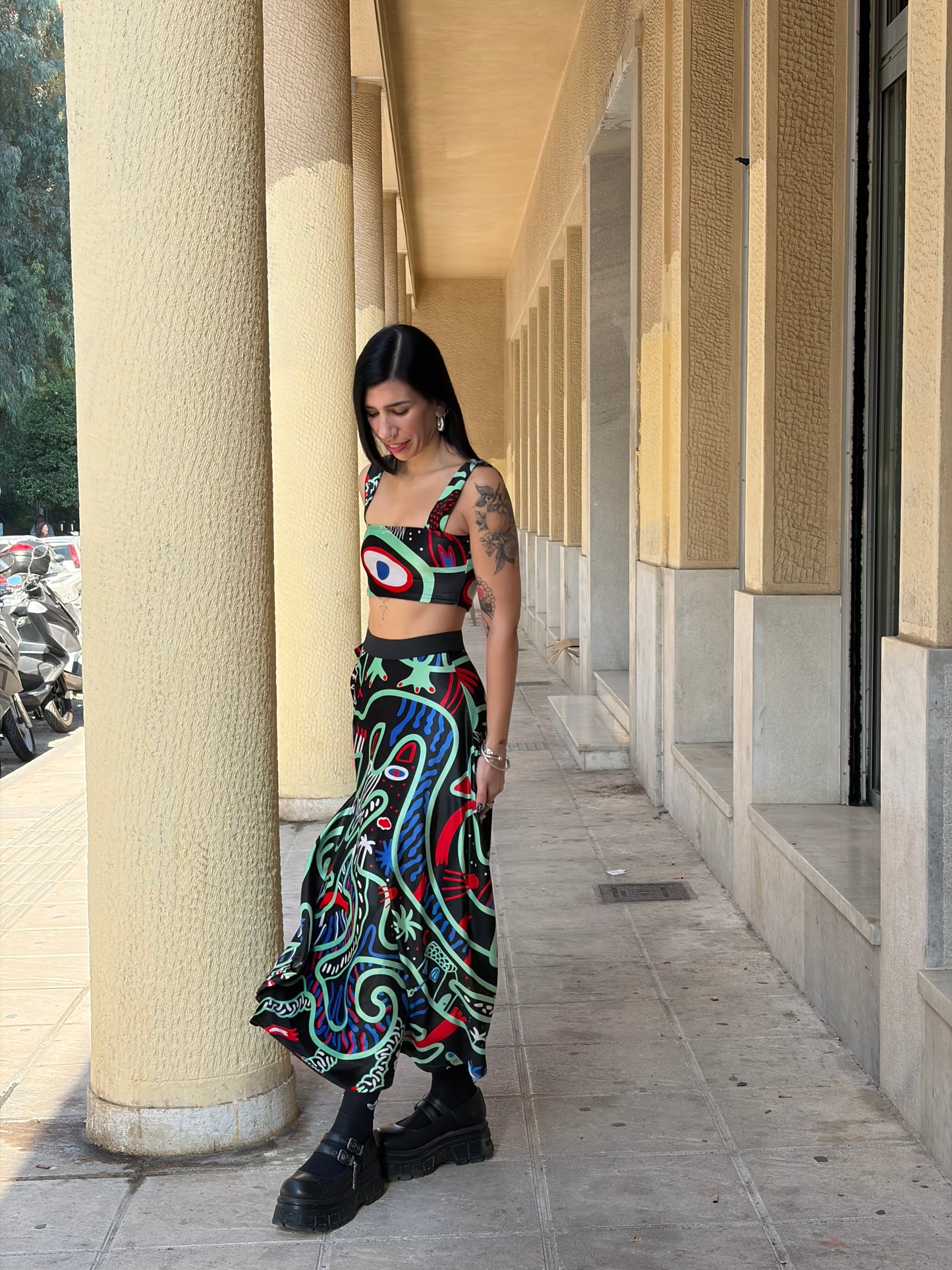 Galaxy Top & Skirt Set