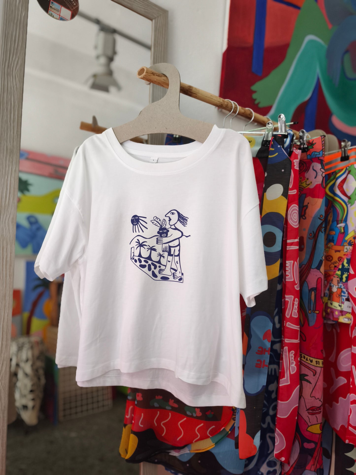 Spring girl T-Shirt is here 🌞 Blue crop top