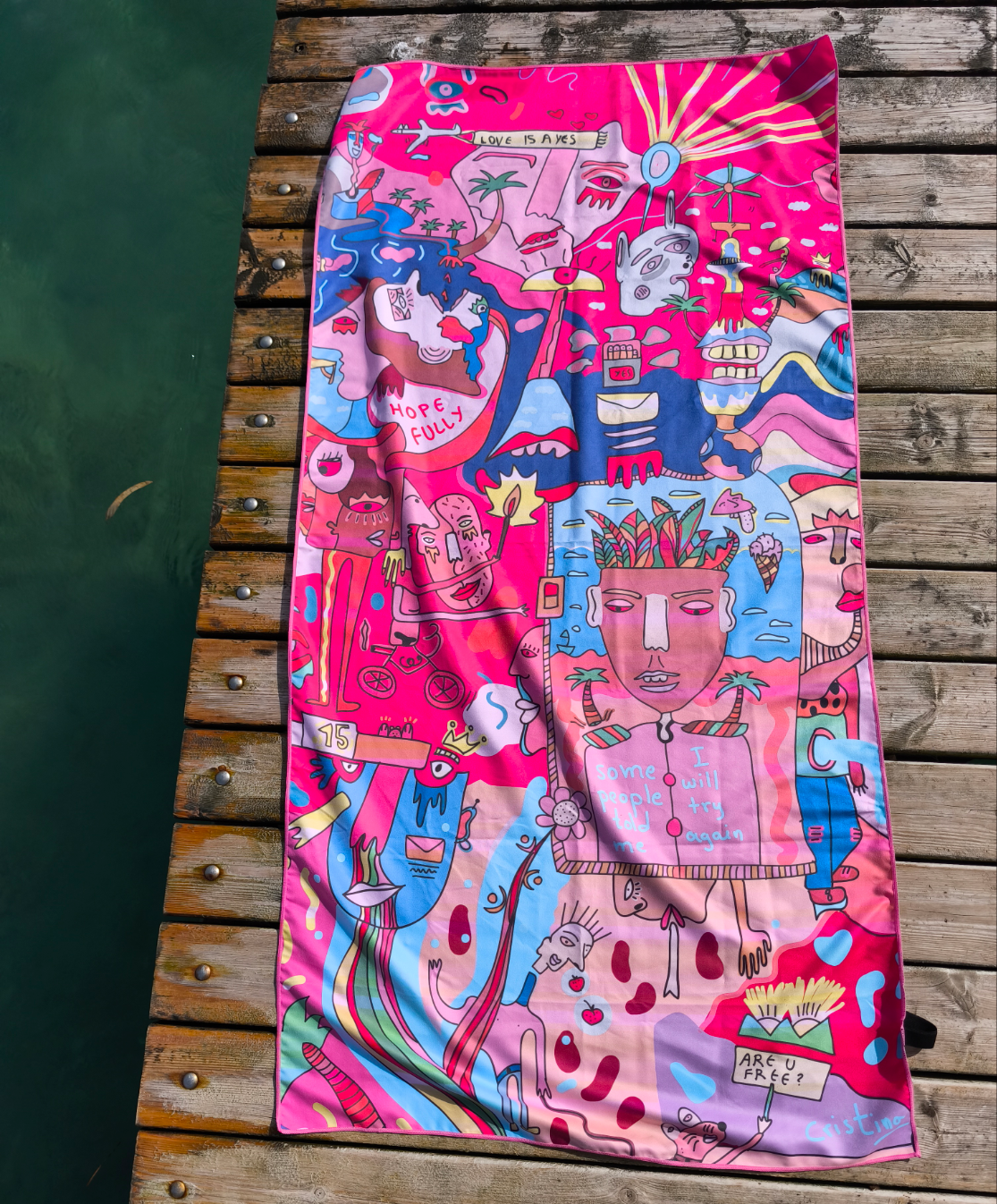 Microfiber beach towel