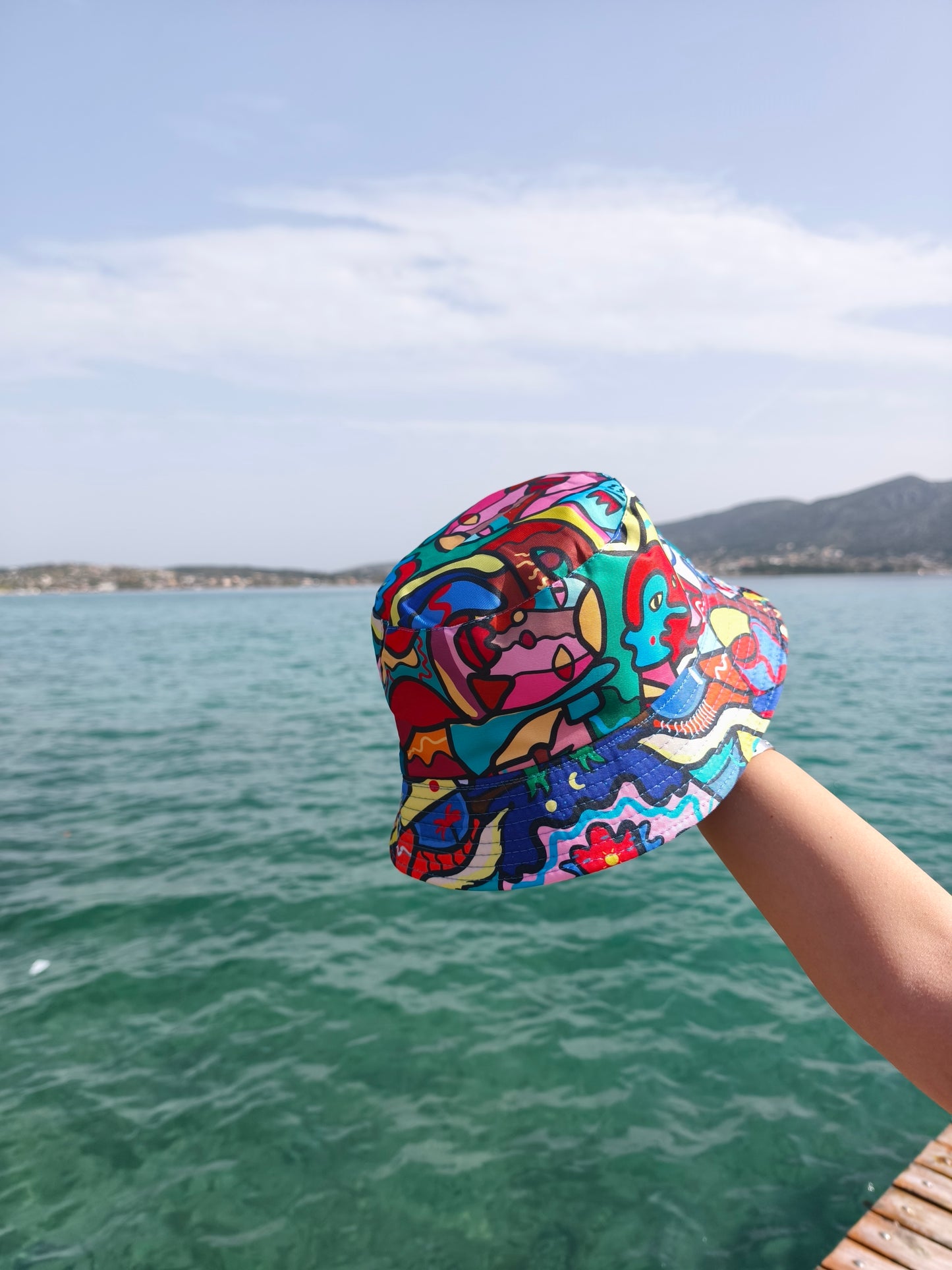 Bucket hat painting