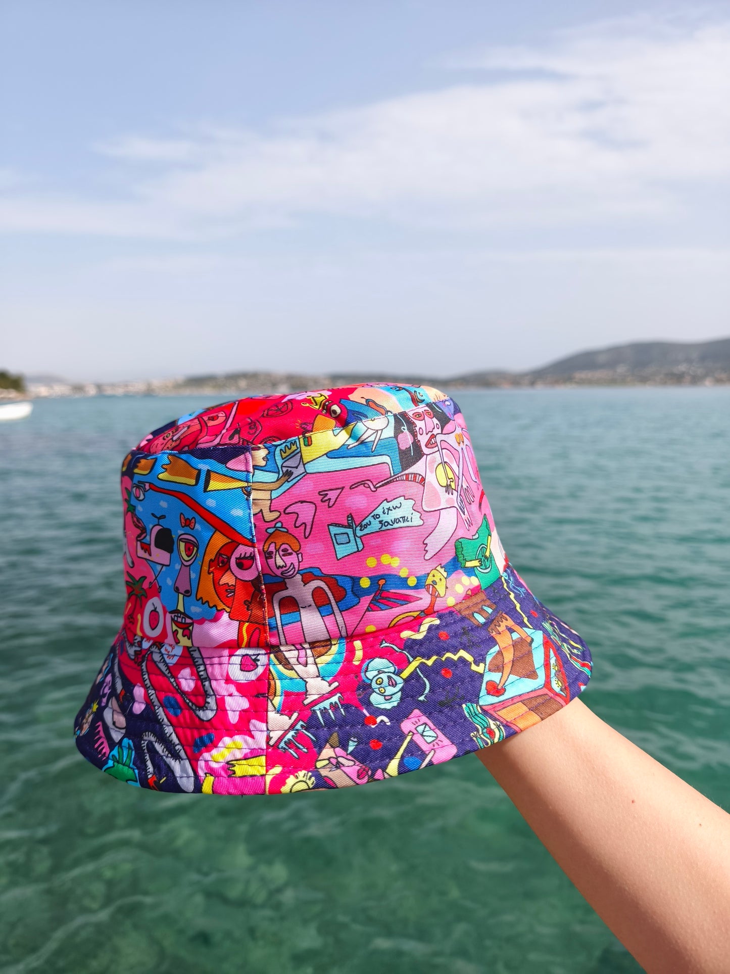 Bucket hat digital drawing