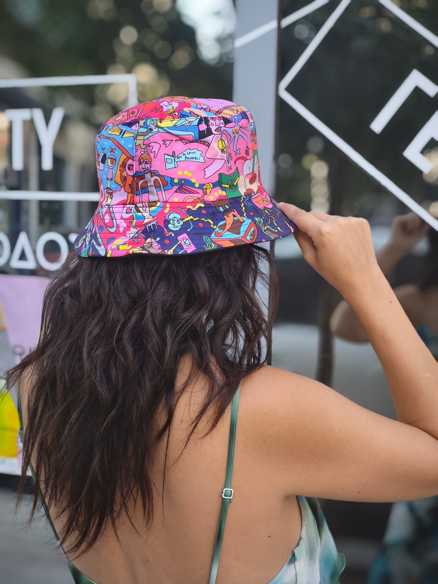 Bucket hat digital drawing