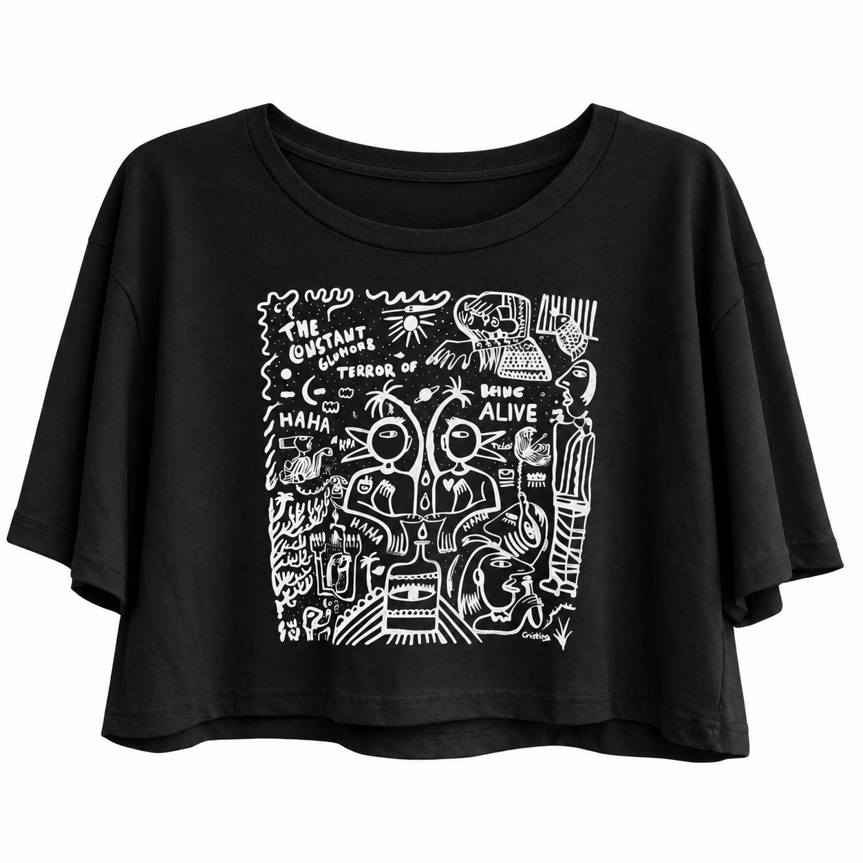 Alive Οversized Crop Top