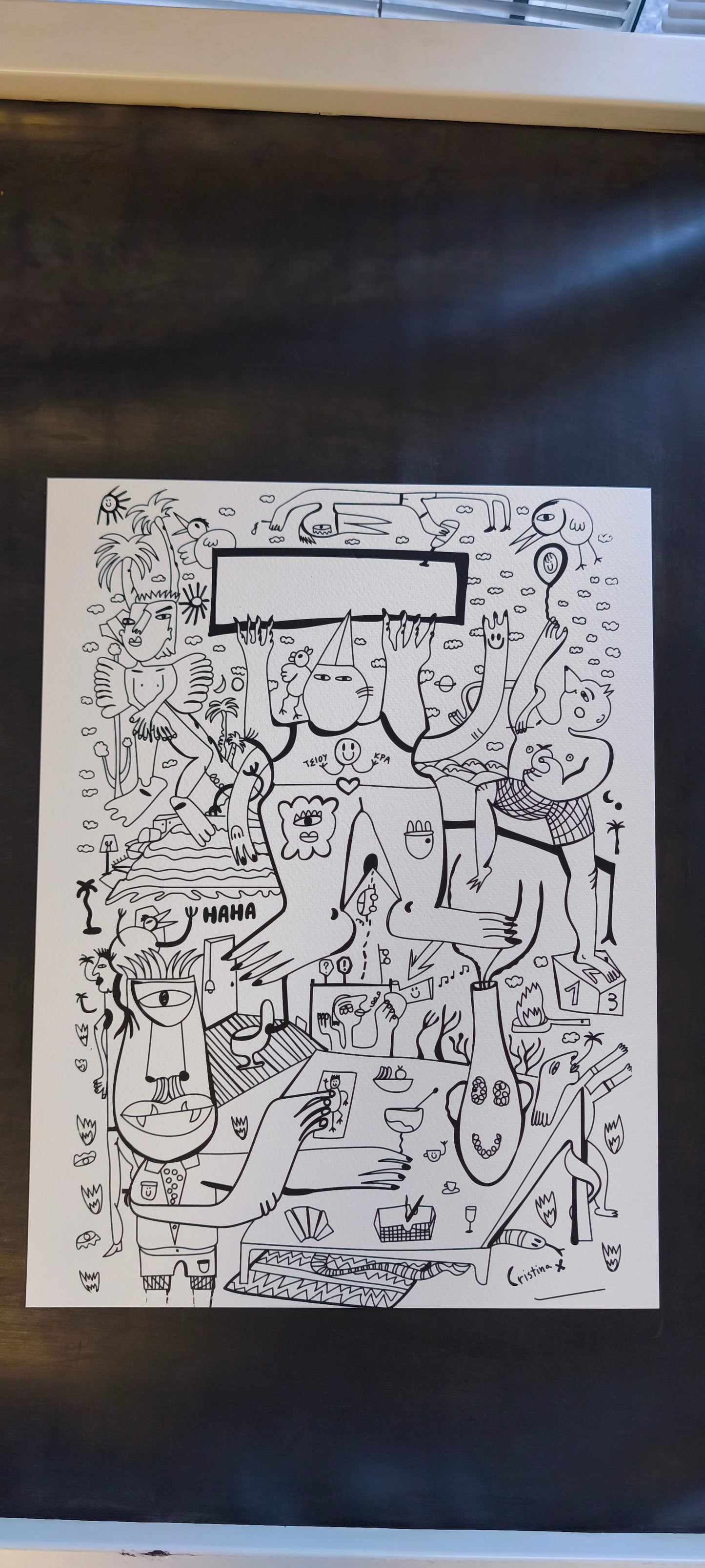 Colouring poster
