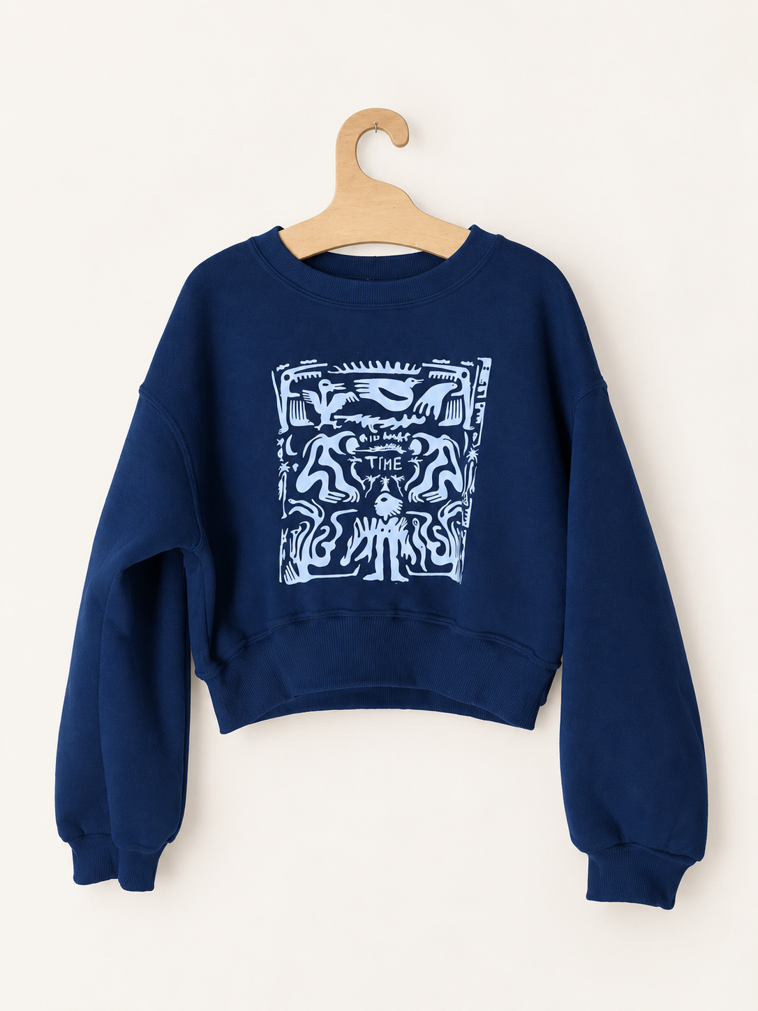 Crop Sweater One more time Cropped Sweater