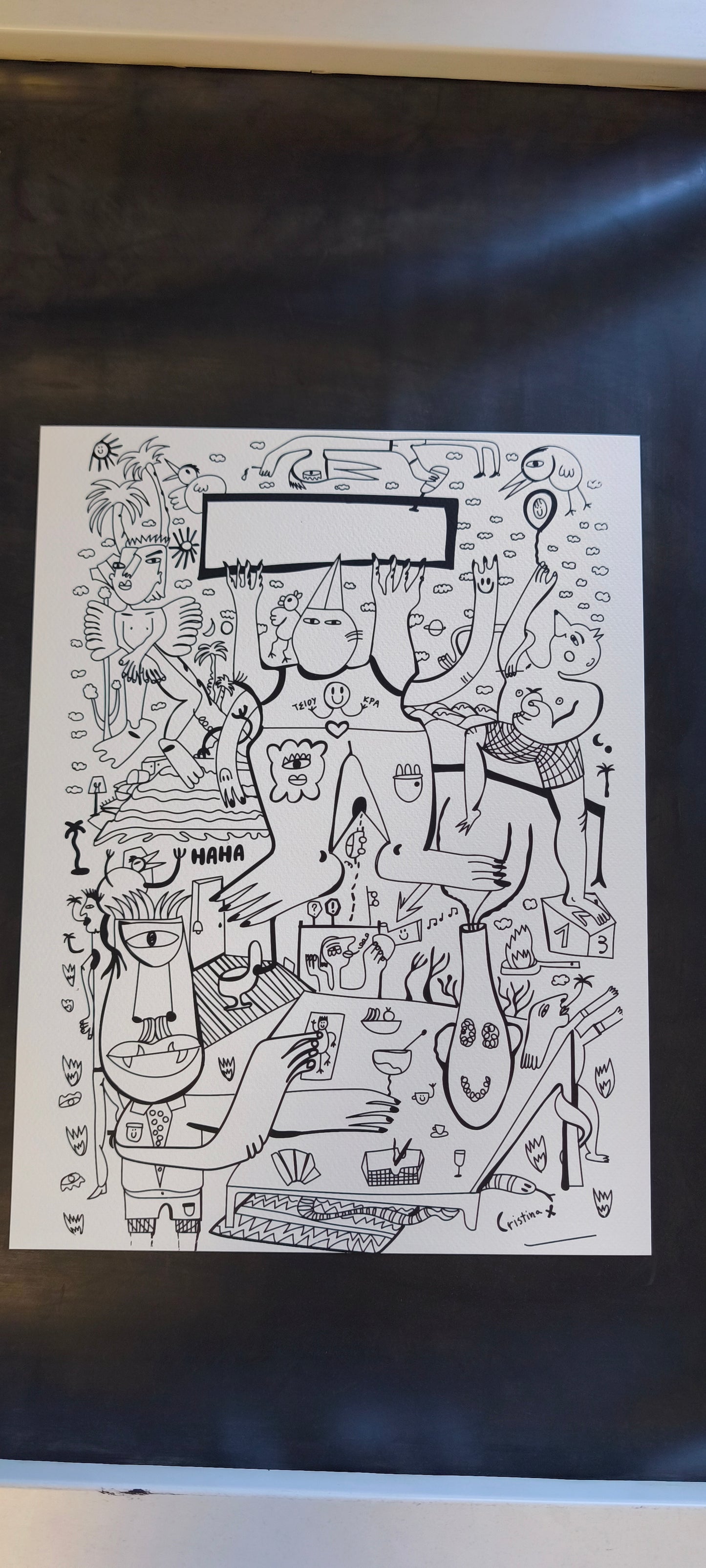 Colouring poster