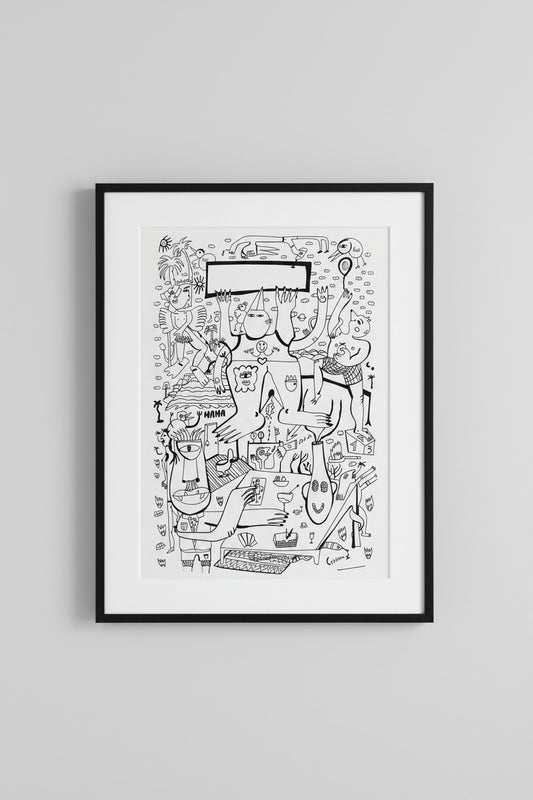Art Colouring Poster