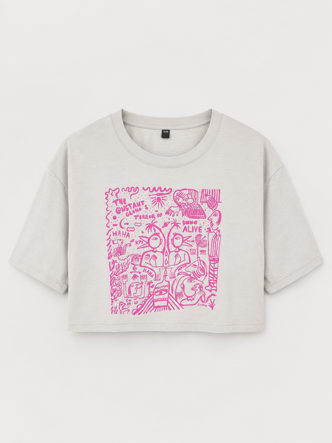Alive Οversized Crop Top