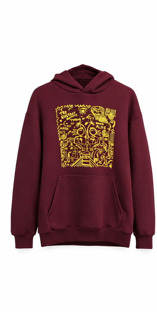 Alive Art Print Hoodie – Unique Illustrated Design