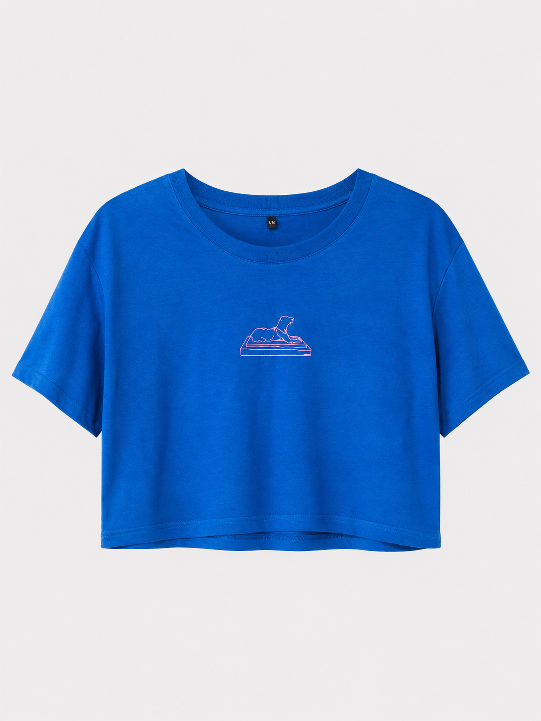 Dog of Kypseli Art Crop Top