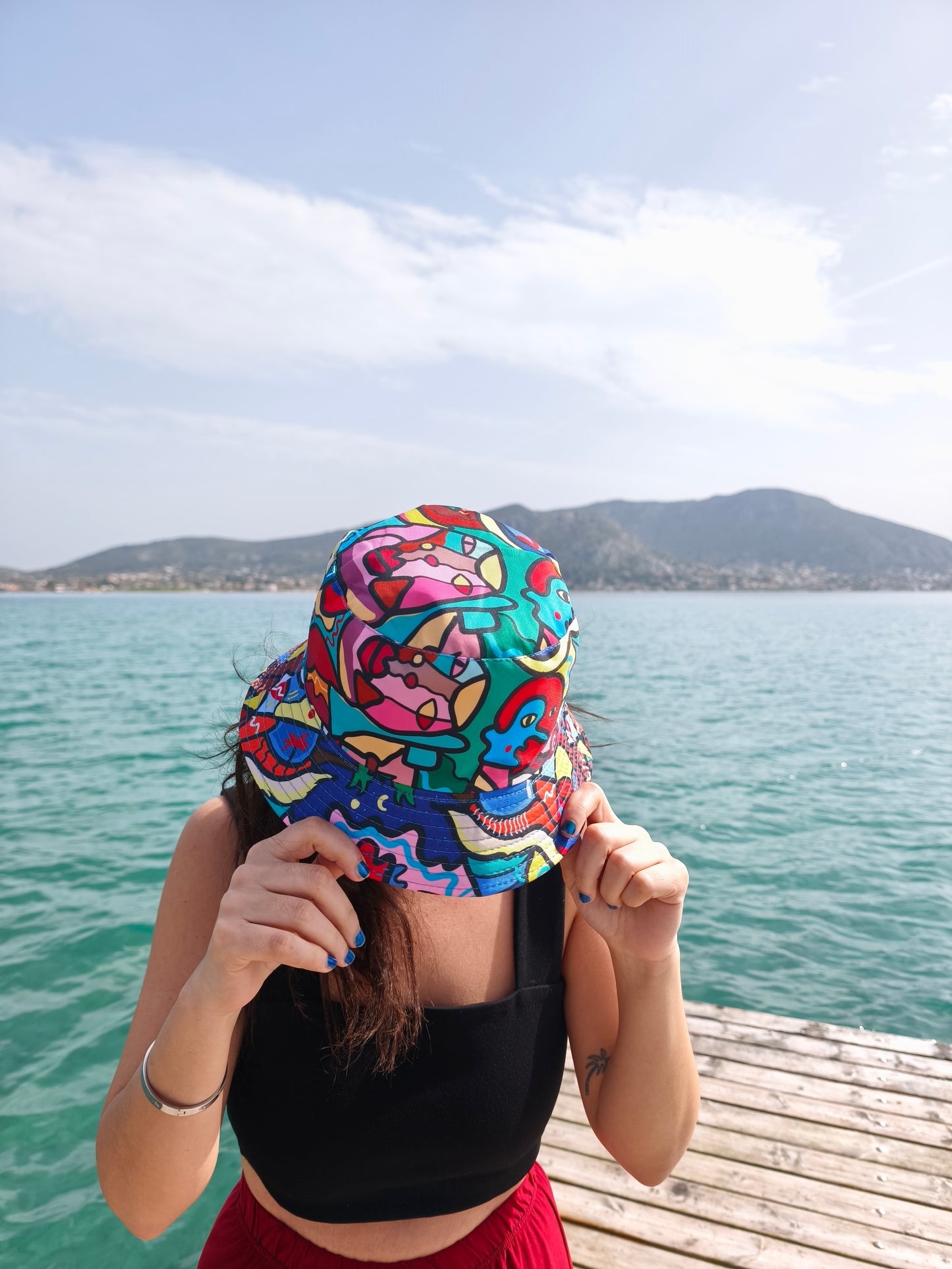 Bucket hat painting