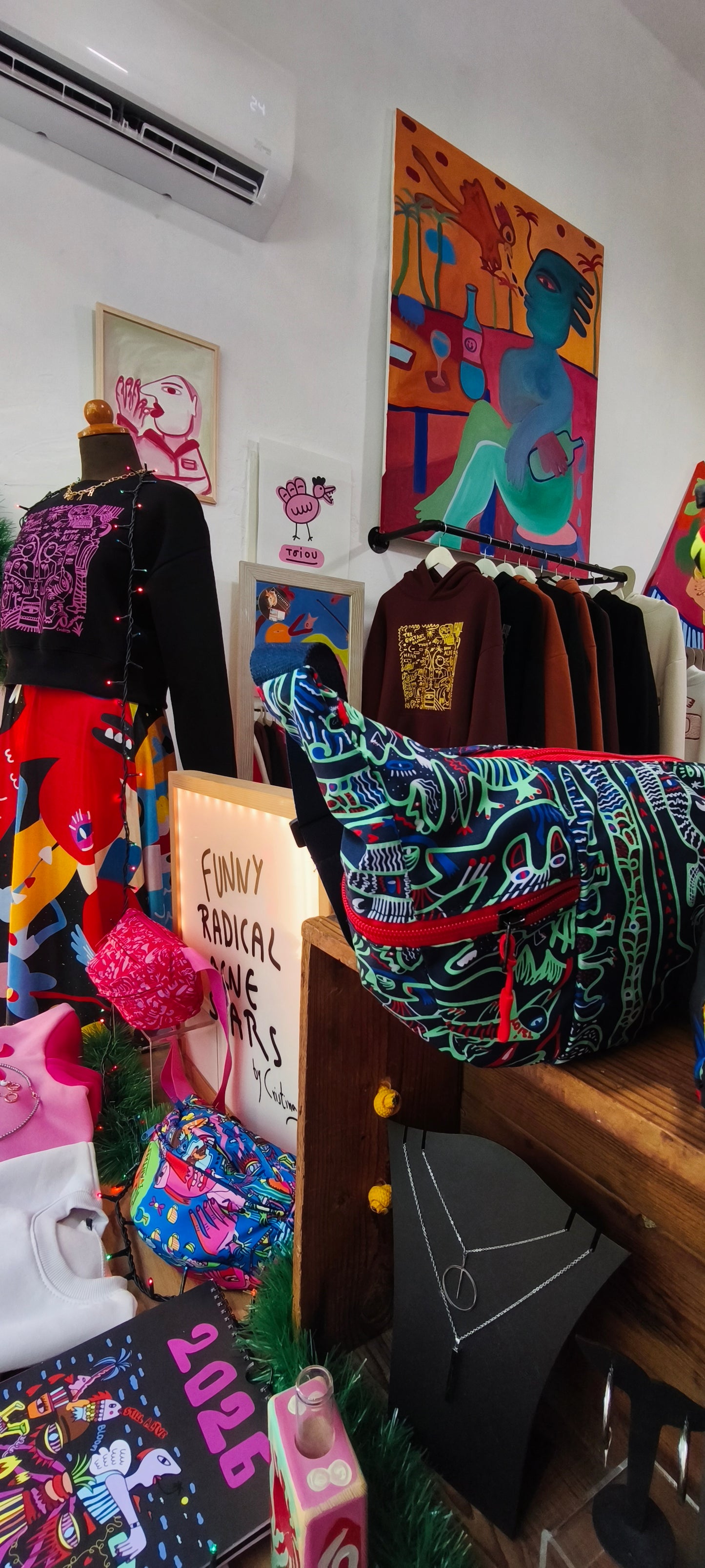 Galaxy Large Banana Cross Bag