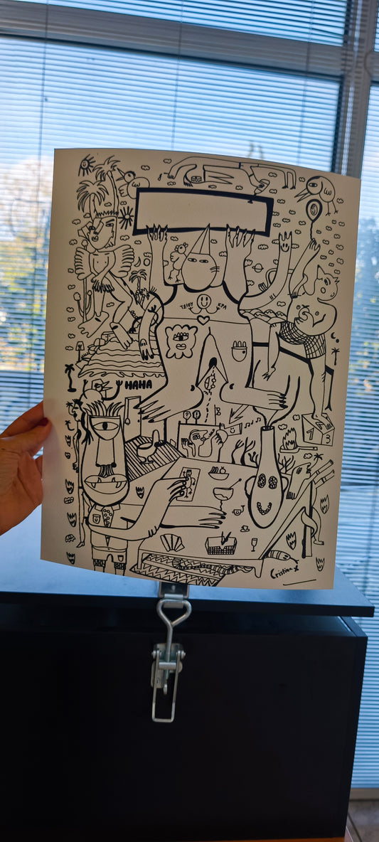 Colouring poster