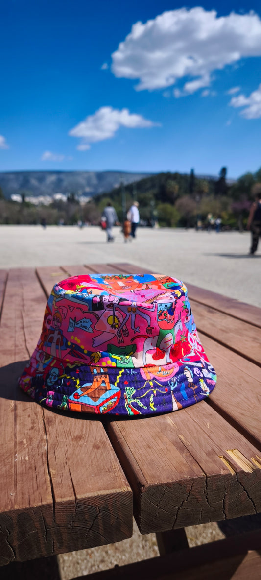 Art Print Kids Bucket Hat – Unique Illustrated Design