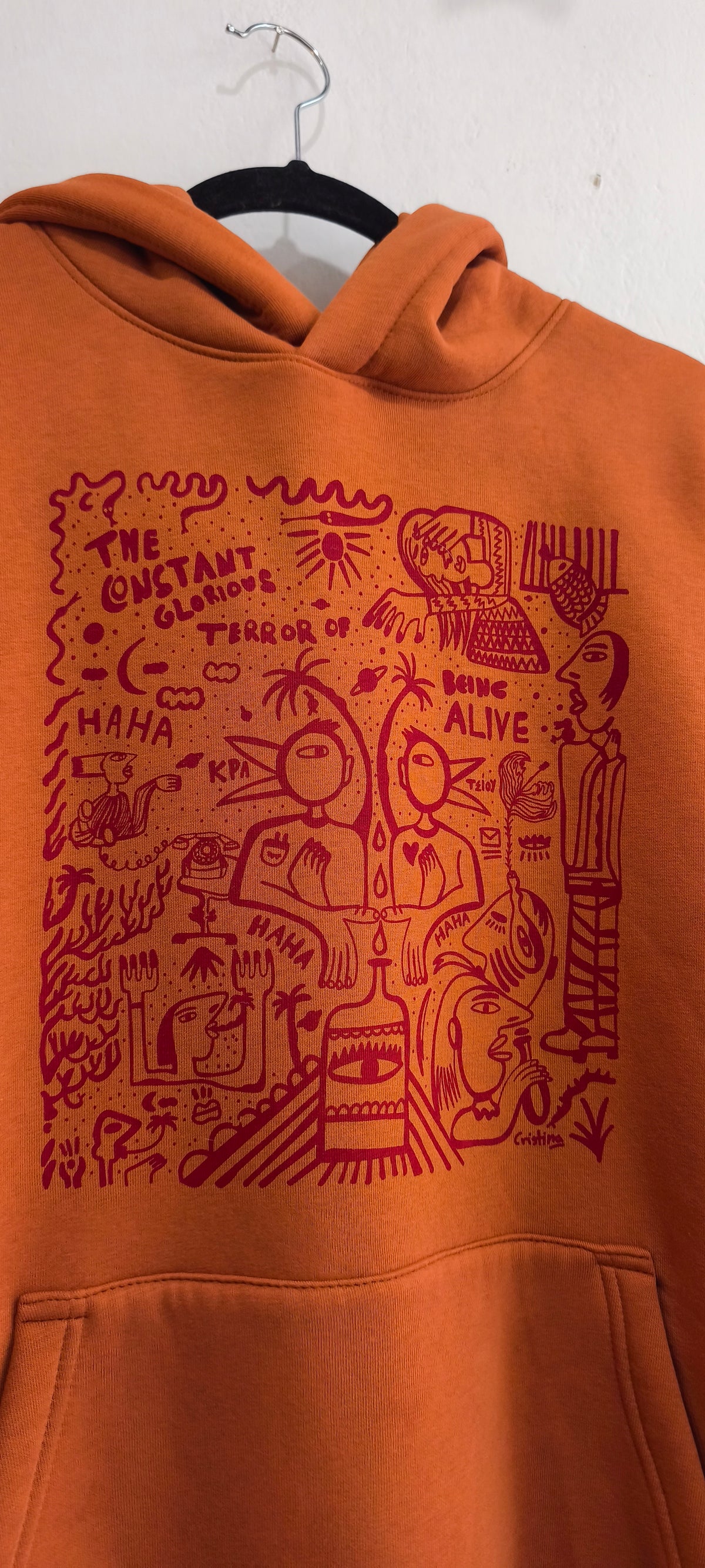 Alive Art Print Hoodie – Unique Illustrated Design