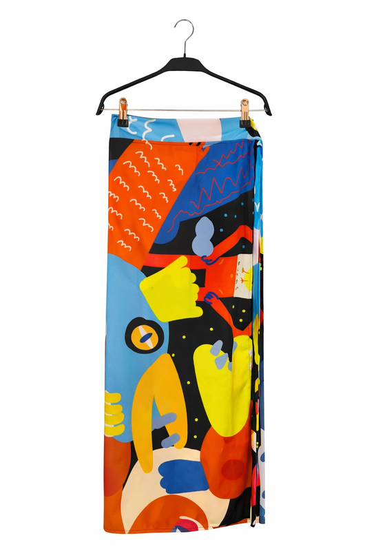 Tropicalia wrap skirt