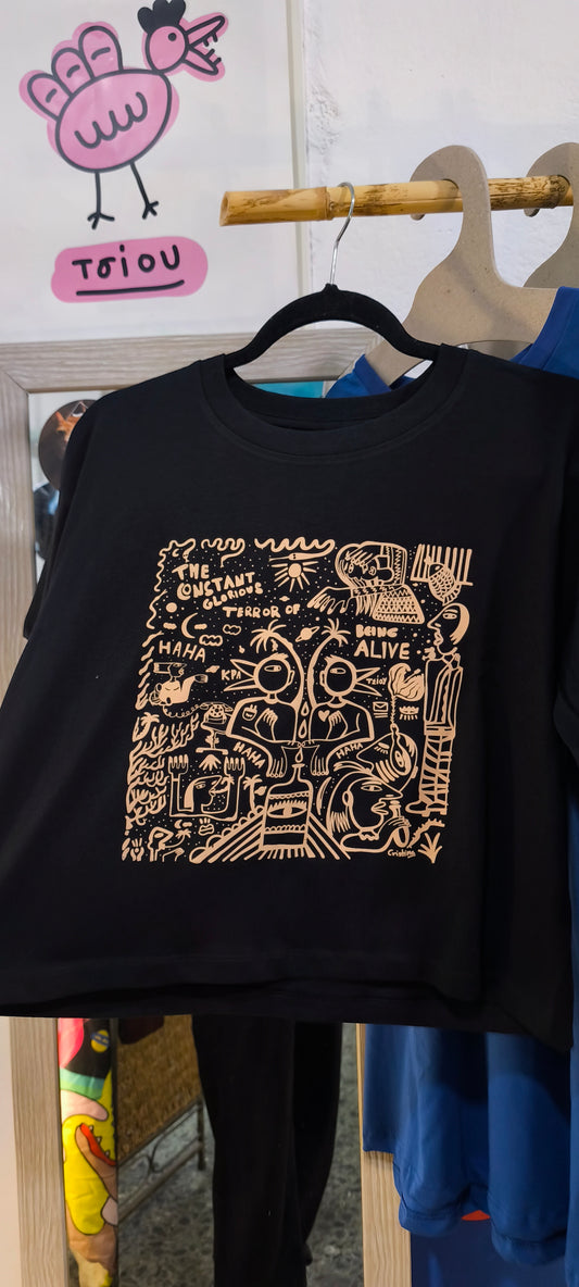 ALIVE Crop Black