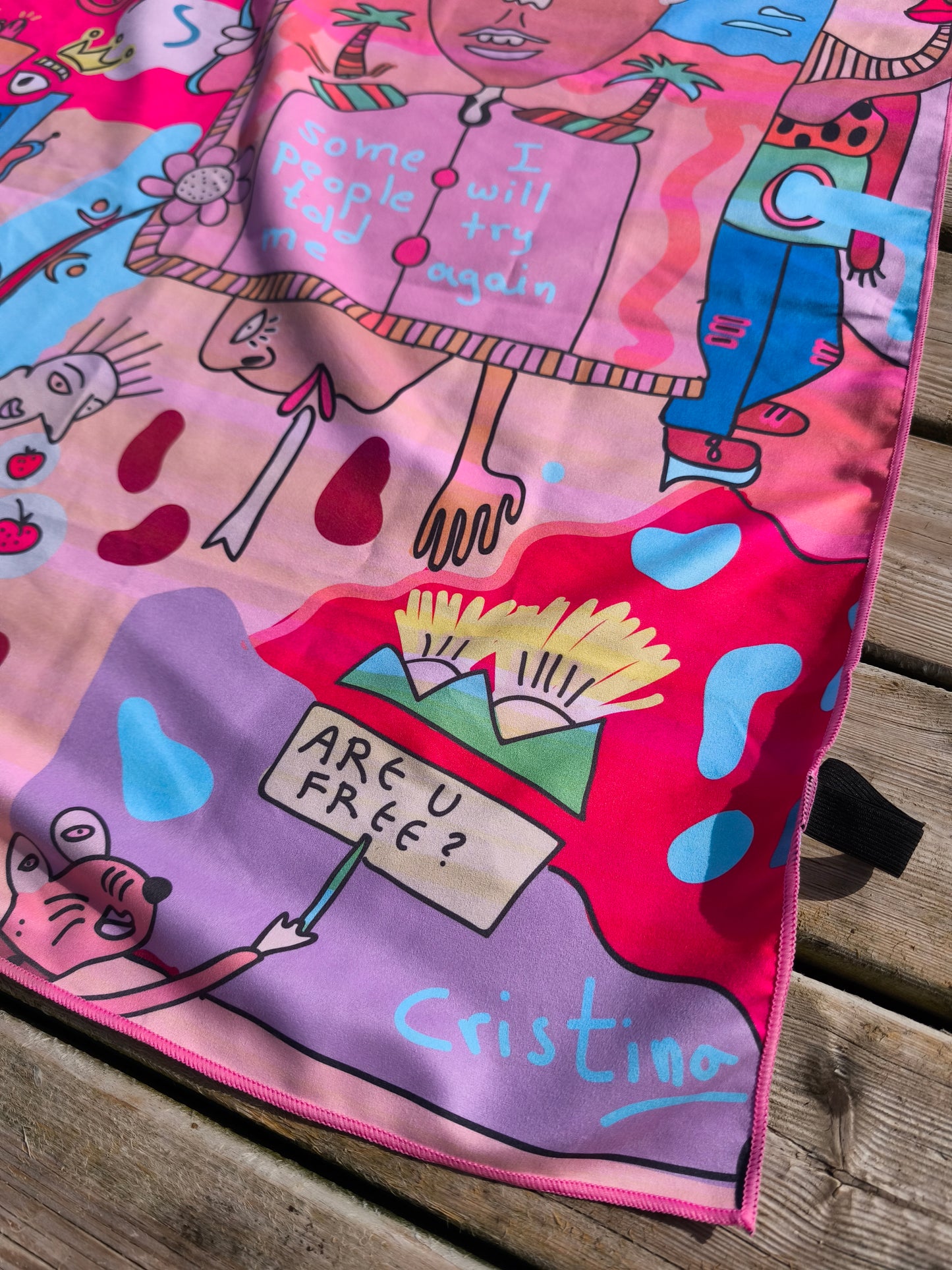Microfiber beach towel