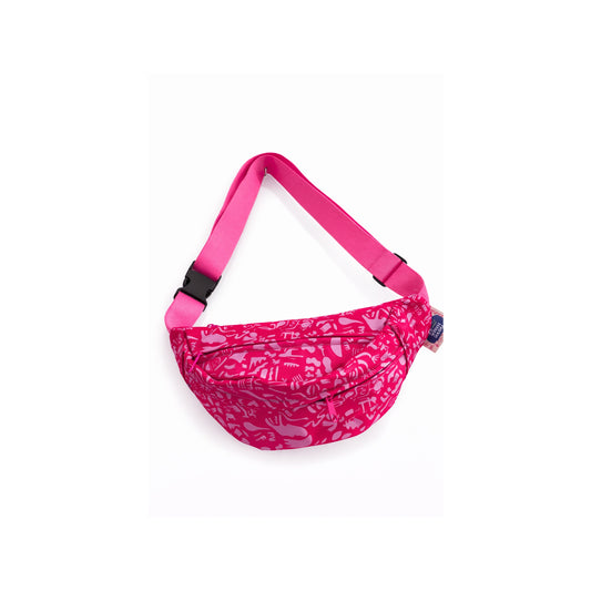 Pink Large Banana Cross Bag