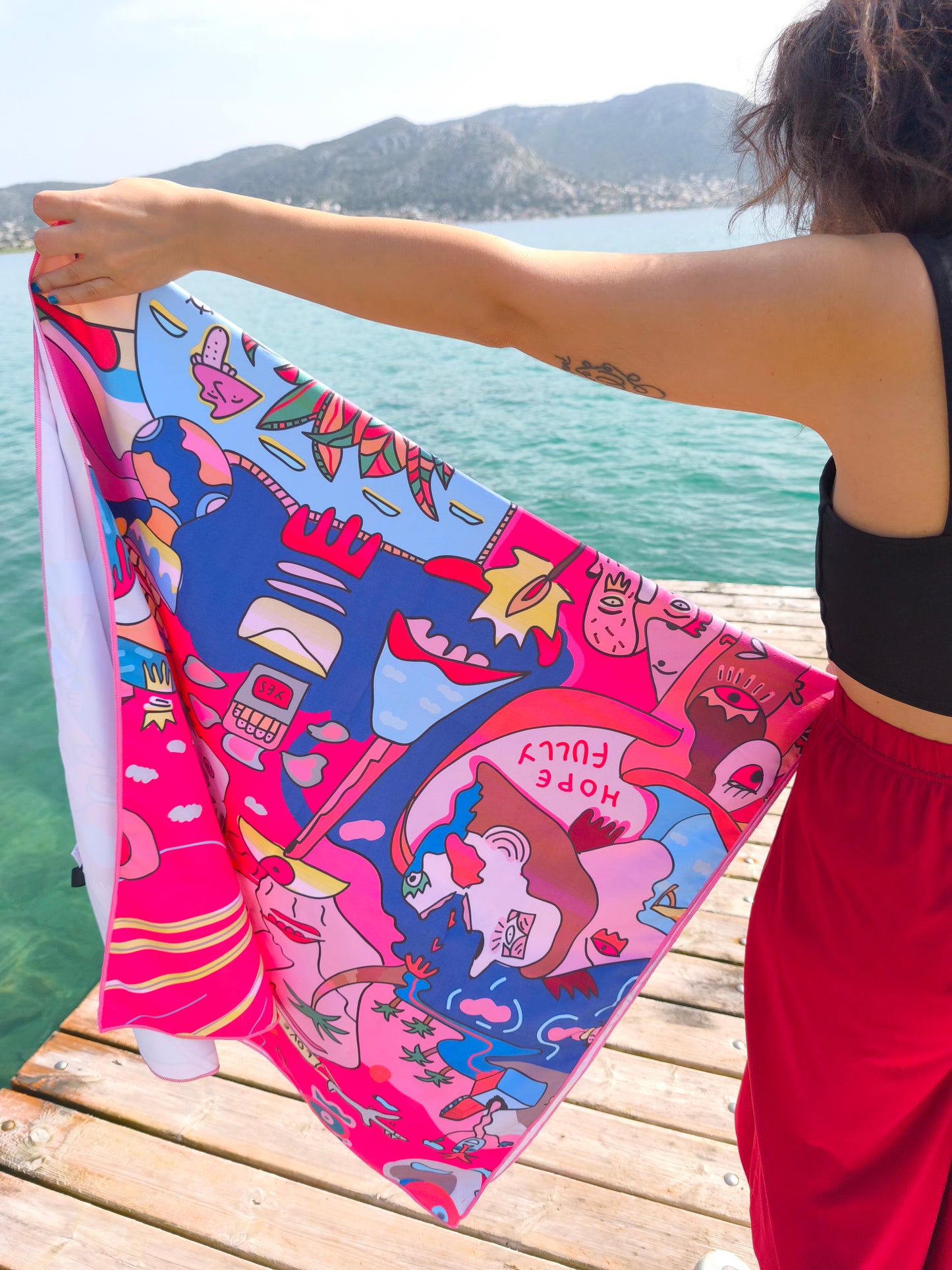 Microfiber beach towel