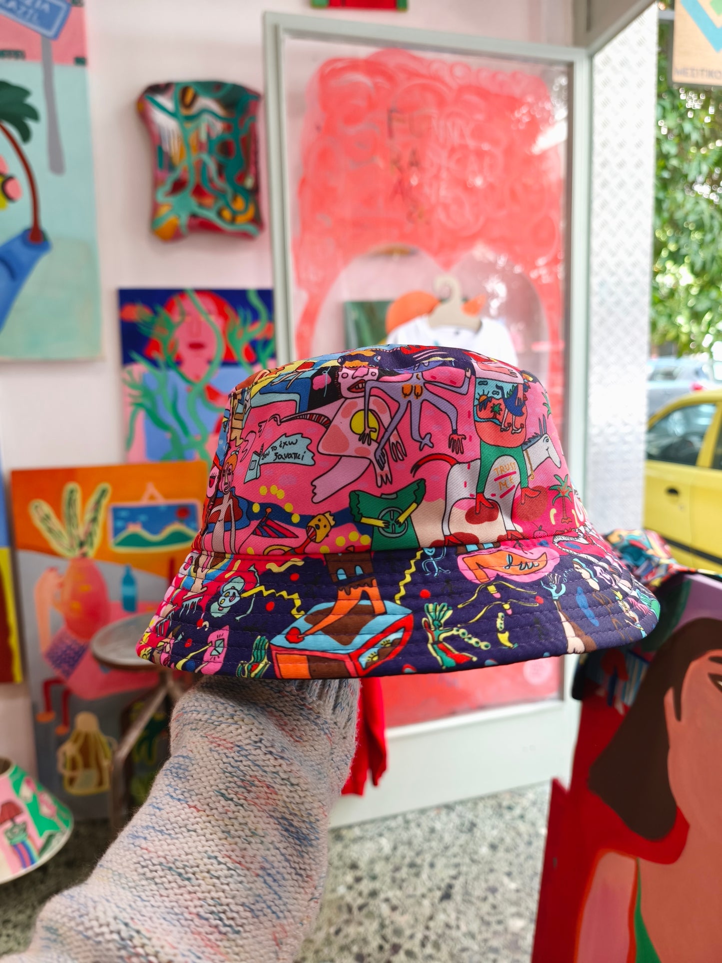 Bucket hat digital drawing