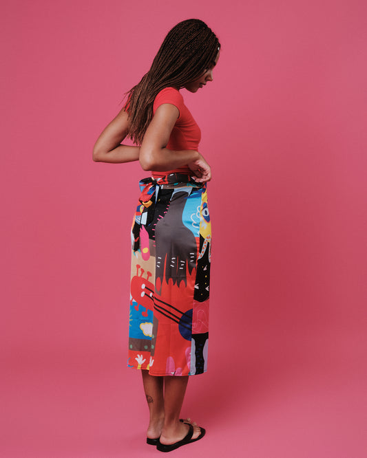 Tropicalia Wrap skirt